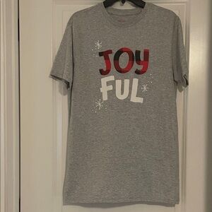 Gray Joyful Mens T-Shirt